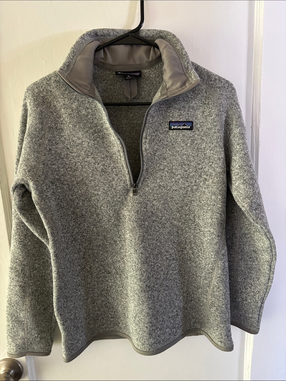 Patagonia Women’s Grey Zip-Neck Fleece Pullover
